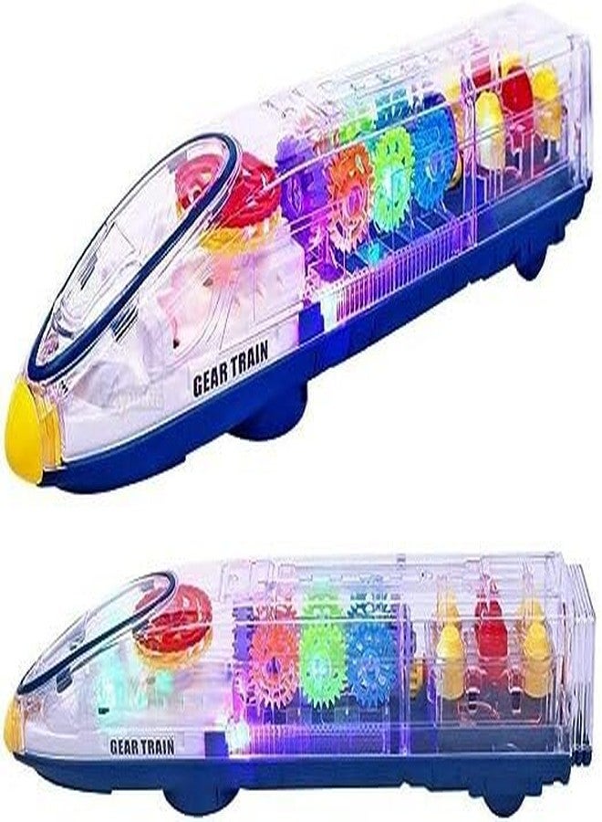 HDA GROUP Musical Sound Toy Musical Bulet Train for Kids 3+ Years | Fun & Educational Musical Learning Toy with Lights & Sounds - Encourages Creativity, Hand-Eye Coordination (Multicolor) - Image 4